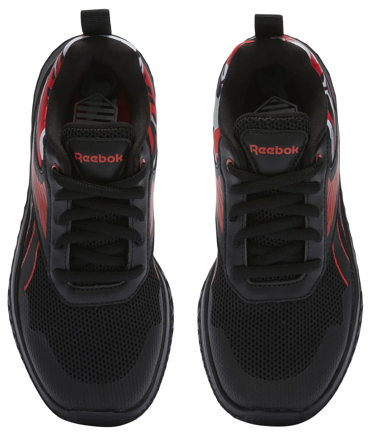Детские кроссовки для мальчиков легкие Rush Runner 5 Reebok, Black Energyred Grey3 — фото 4