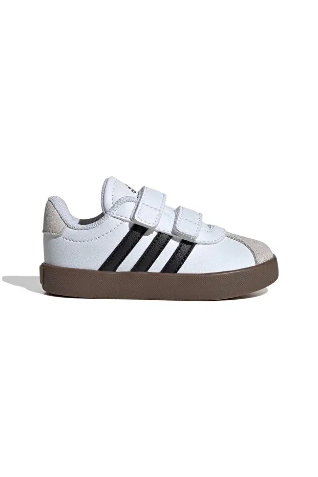 Детские кроссовки для девочек с плоской подошвой Vl Court 3.0 Cf I Unisex Baby Sneakers Adidas, White