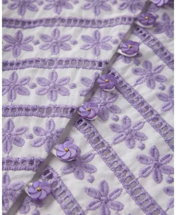 Детское платье для девочек с коротким рукавом Odessa Marlo Kids, Lavender — фото 4