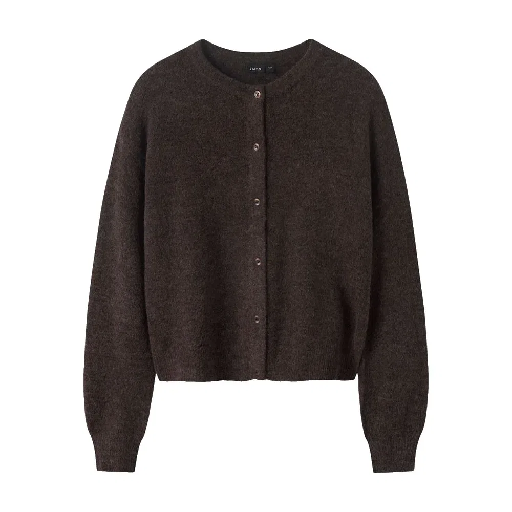Детский кардиган для девочек с v-образным вырезом Name it Lodet Short LMTD, Brown