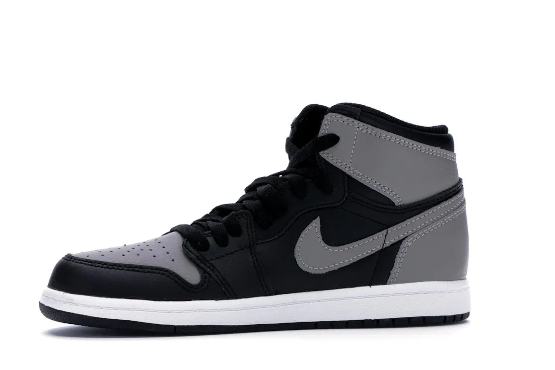 Детские кроссовки Lifestyle с высоким верхом Jordan 1 Retro High Shadow 2018 PS Jordan, Black/Shadow Grey-White — фото 3