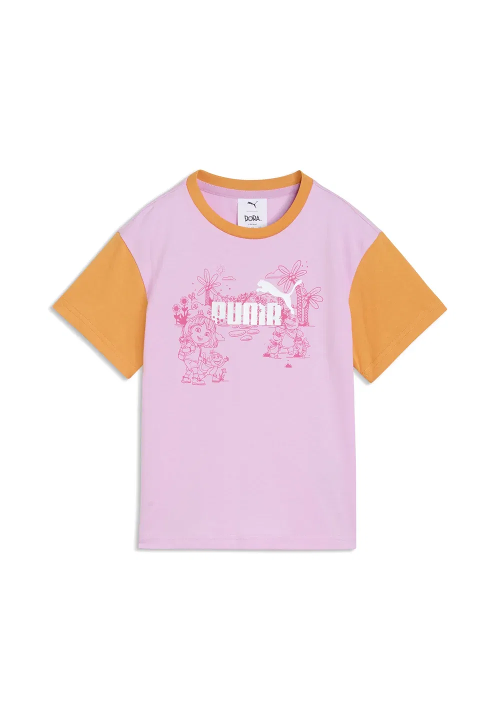 Футболка с принтом «Дора-исследовательница» в свободном стиле Puma, Mauve Glow — фото 4