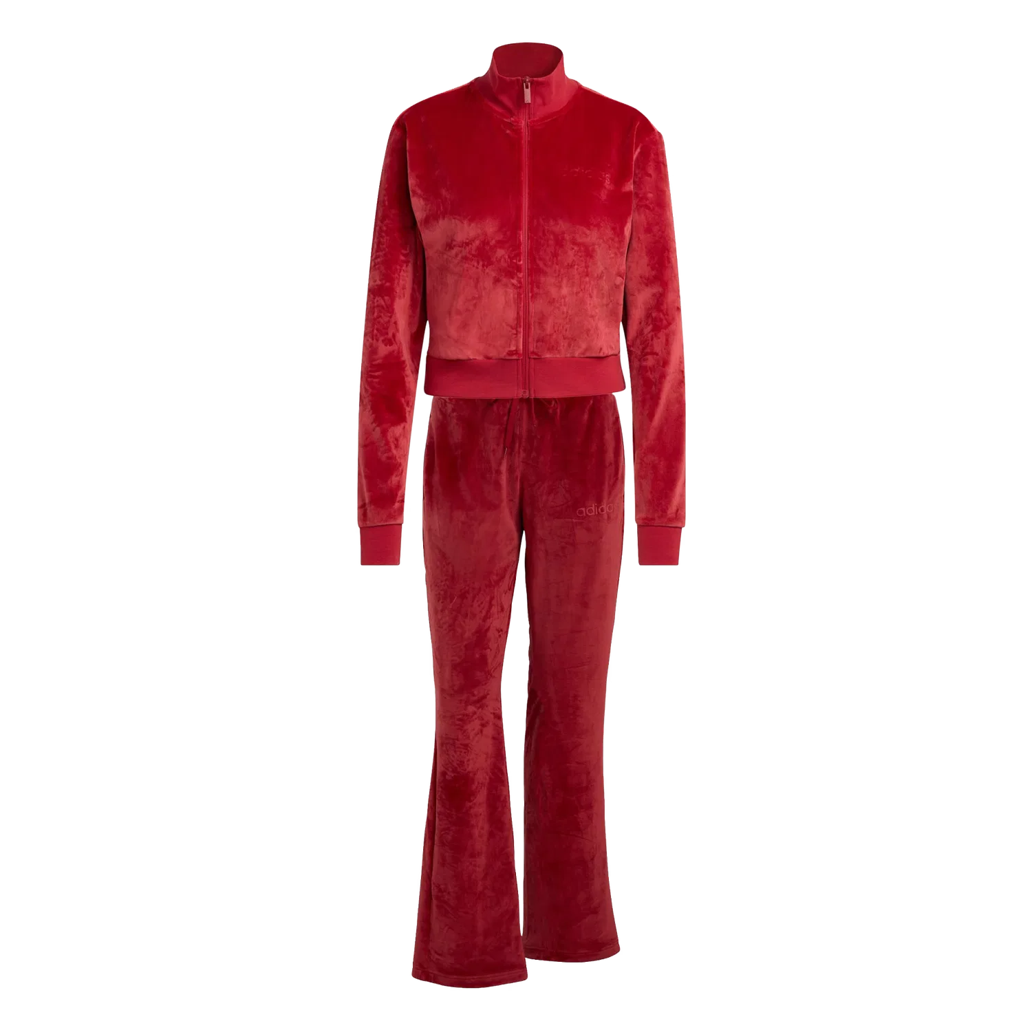 Женский спортивный костюм Glam Velvet Adidas, красный