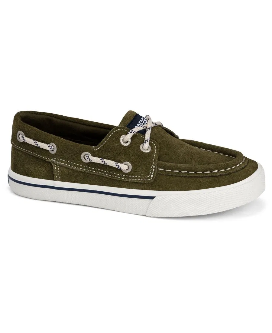 Мокасины-лодочки из замши Bahama Suede Boat Shoe Sperry, Olive