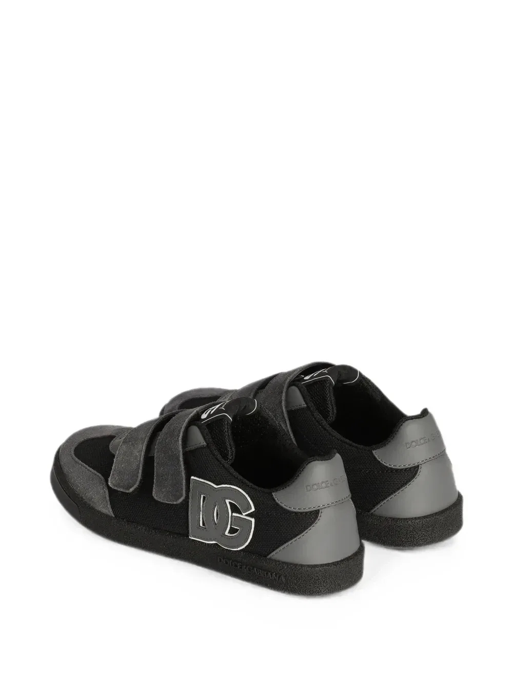 Кроссовки DG Original из телячьей кожи Dolce & Gabbana Kids, черный — фото 3