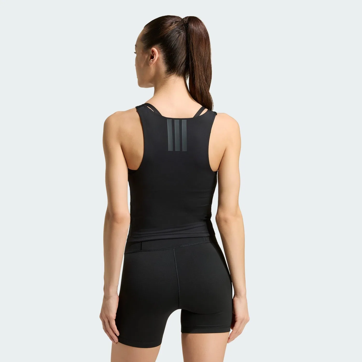 Женский топ без рукавов All Me Tanktop Adidas, Schwarz — фото 3