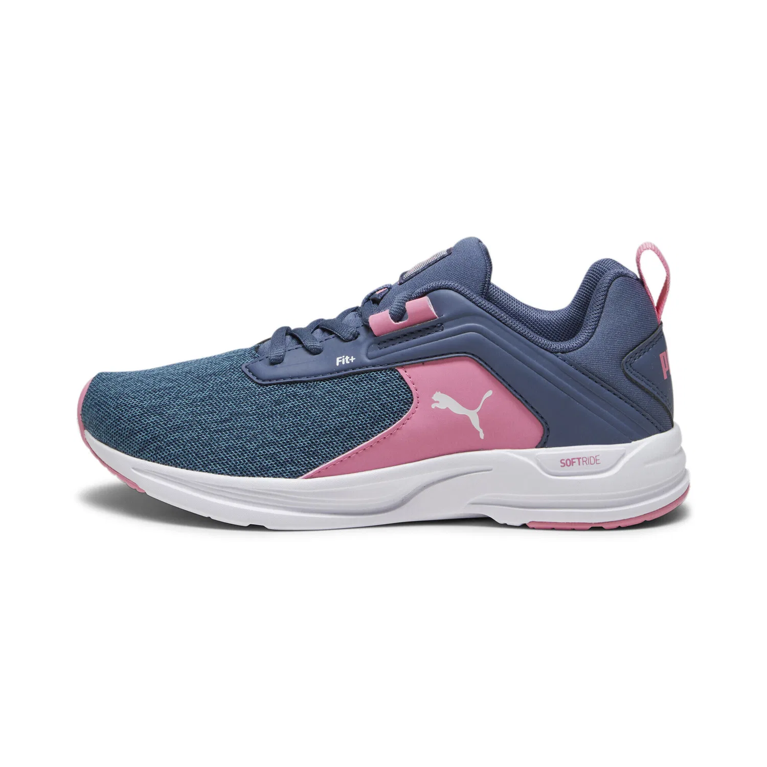Детские кроссовки с системой шнуровки FIT+ Comet 2 Alt Puma, Inky Blue Strawberry Burst Pink — фото 3