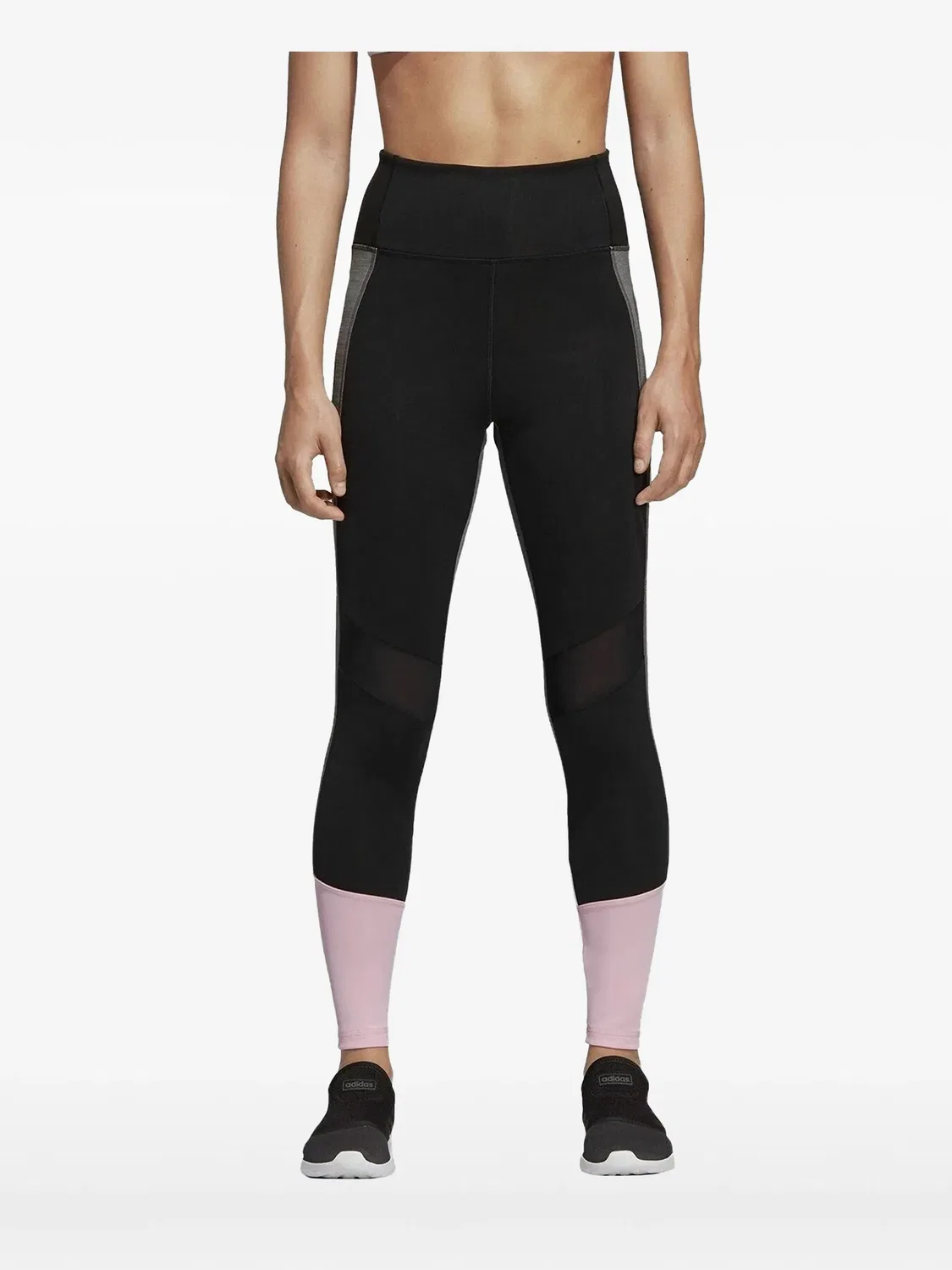 Леггинсы в стиле колор-блок Adidas, черный