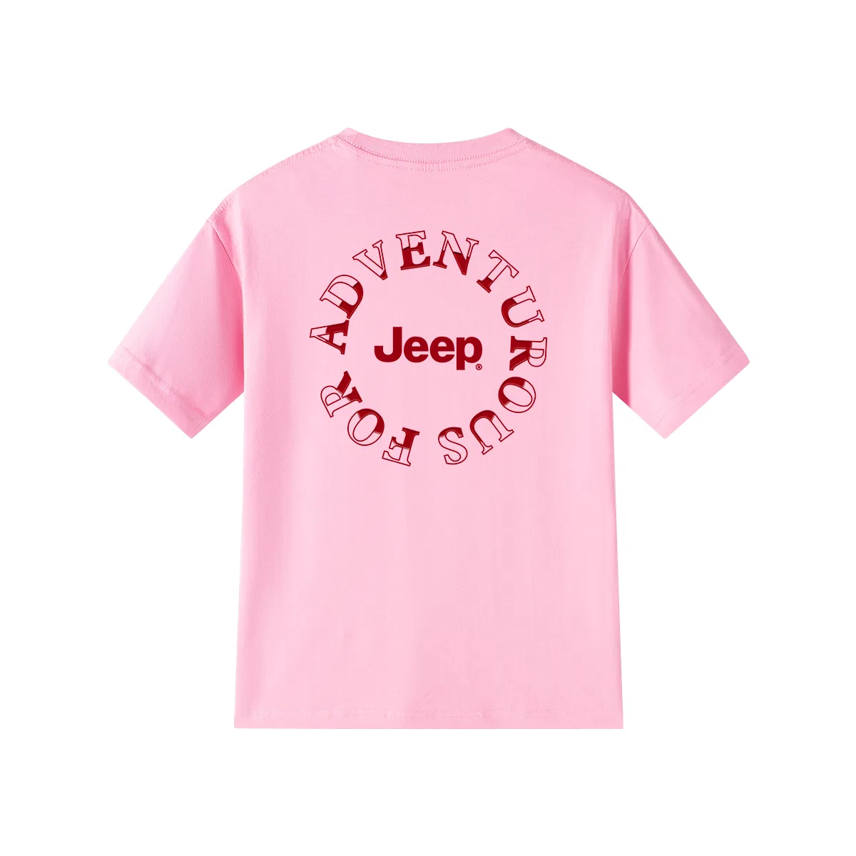 Детская футболка с коротким рукавом, хлопковая, Jeep, Clear Sky Pink
