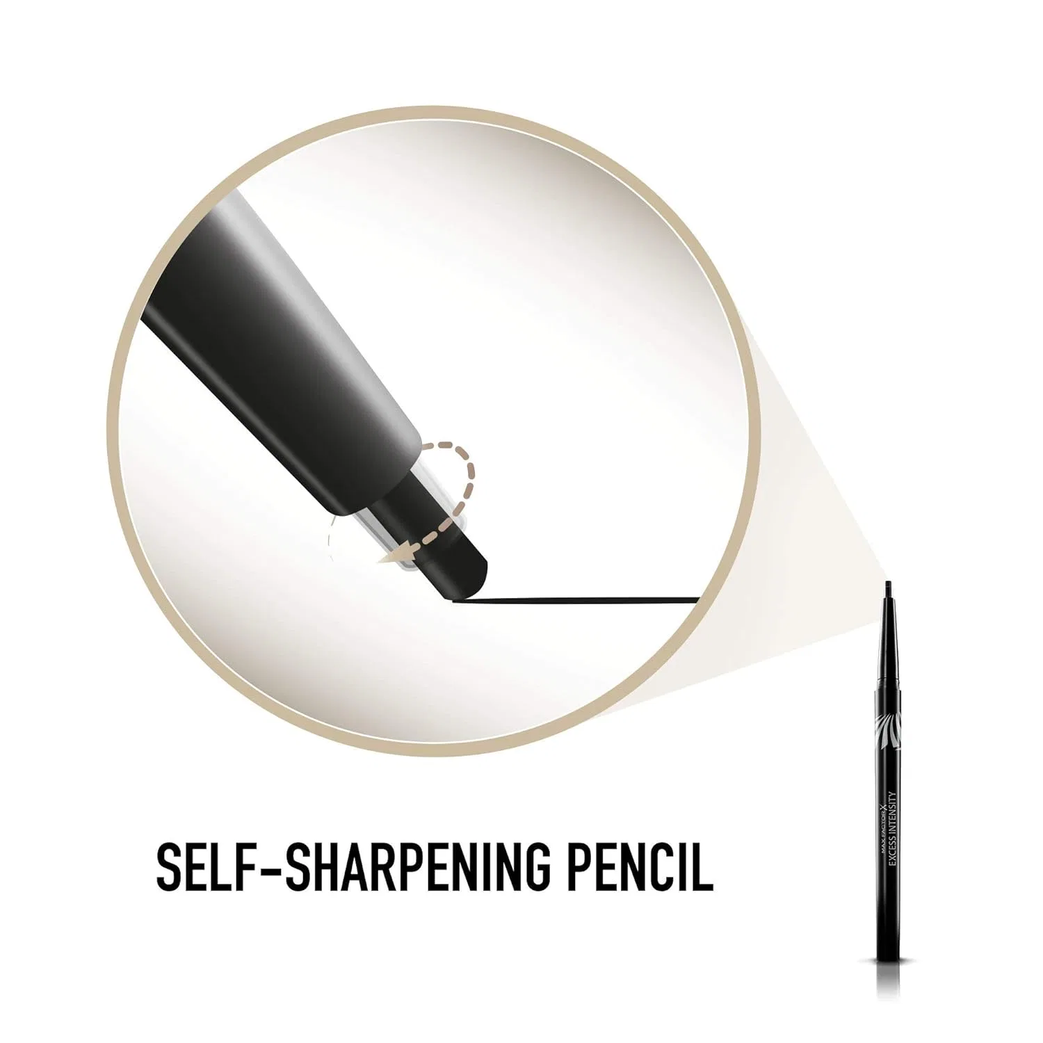 Водостойкая подводка-карандаш Max Factor Excess Intensity Longwear Eyeliner, 2 г (2 шт.) Max Factor, Black — фото 3