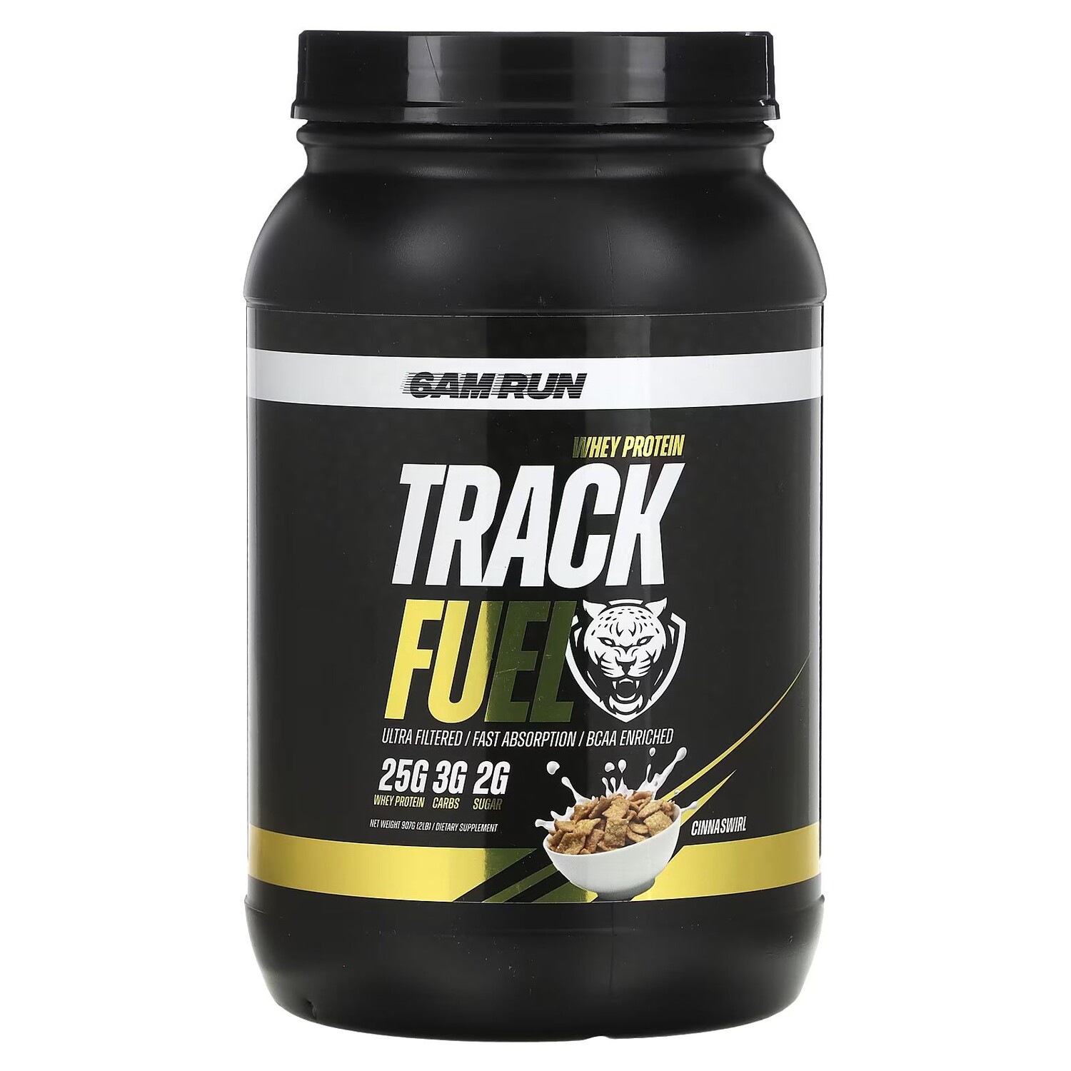 

Track Fuel, Сывороточный протеин, CinnaSwirl, 2 фунта (907 г) 6Am Run