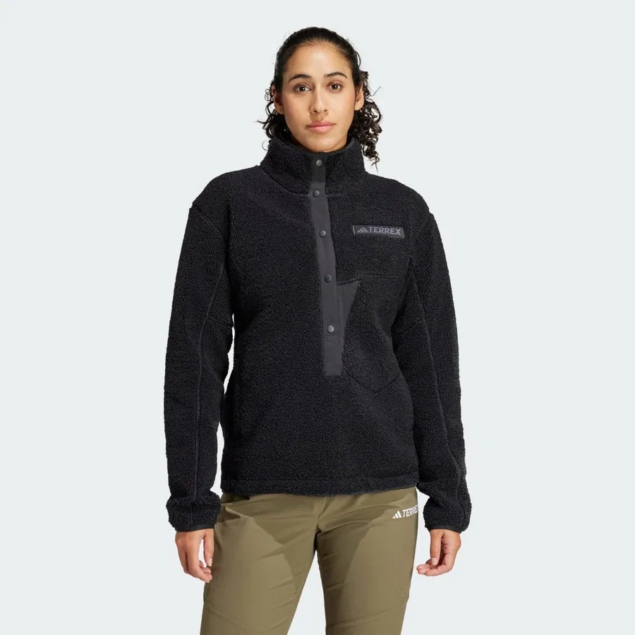 Свитшот флисовый с высоким ворсом без рукавов Terrex Xploric High Pile Fleece Pullover adidas, Фиолетовый