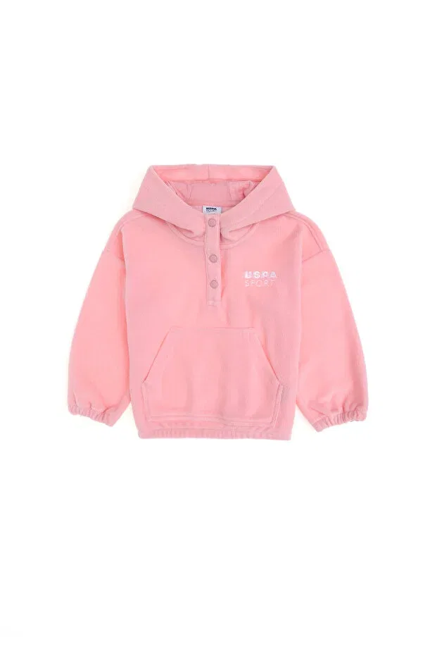 Детское худи для девочек с капюшоном U.S. Polo Assn., Powder