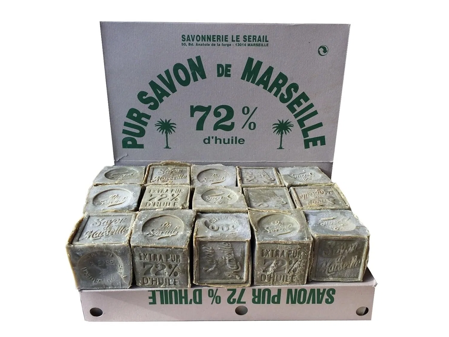 Мыло ручной работы Marseille Olive, 15 шт по 300 г Le Serail