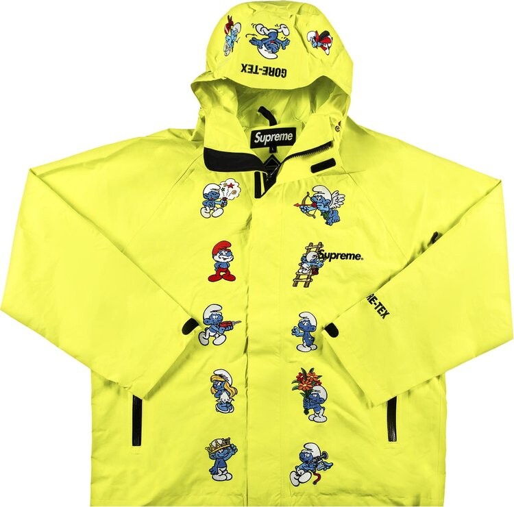 

Куртка Supreme x Smurfs GORE-TEX Shell Jacket 'Bright Yellow', желтый