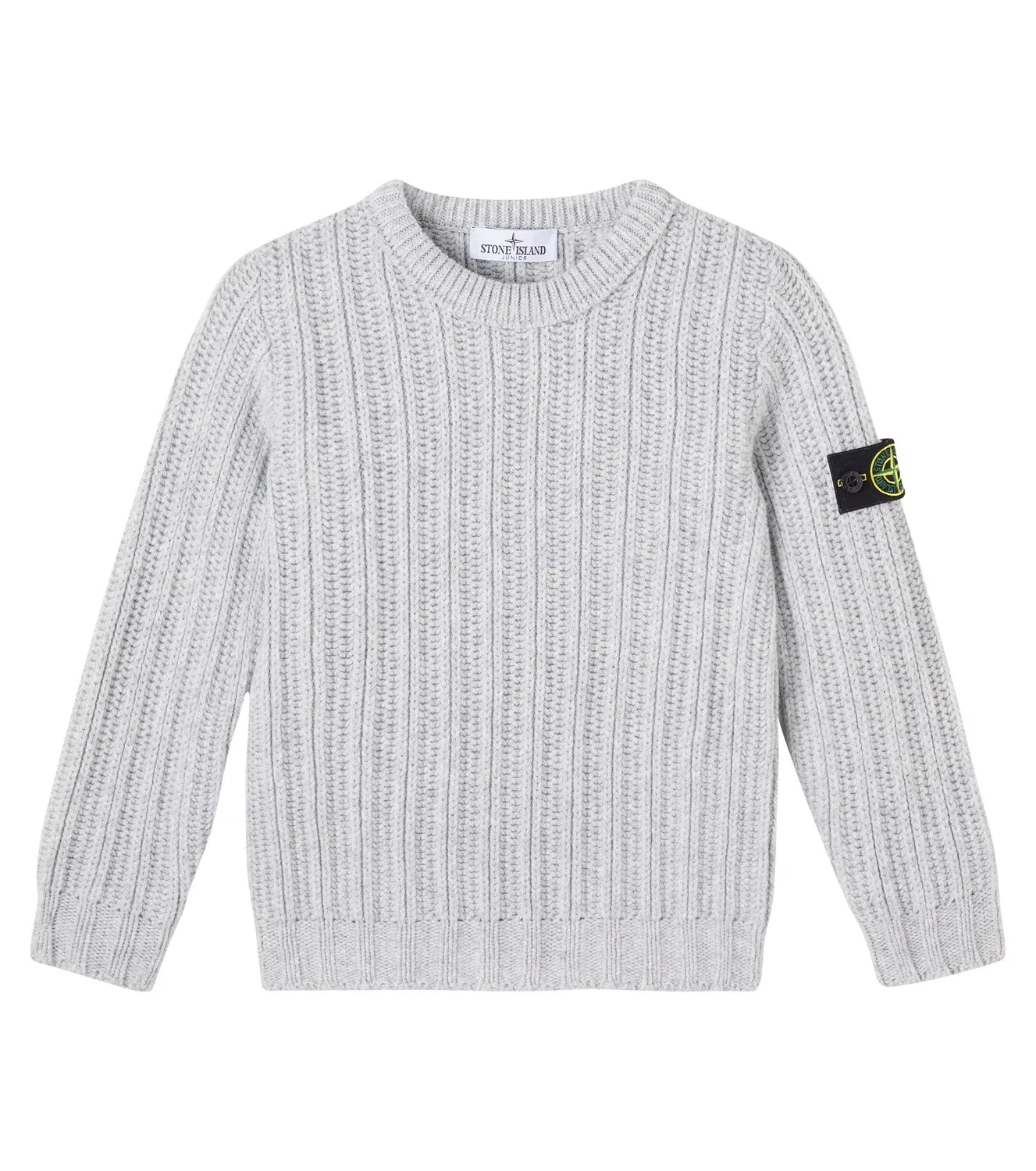 Свитер с круглым вырезом Компас Stone Island Junior, серый