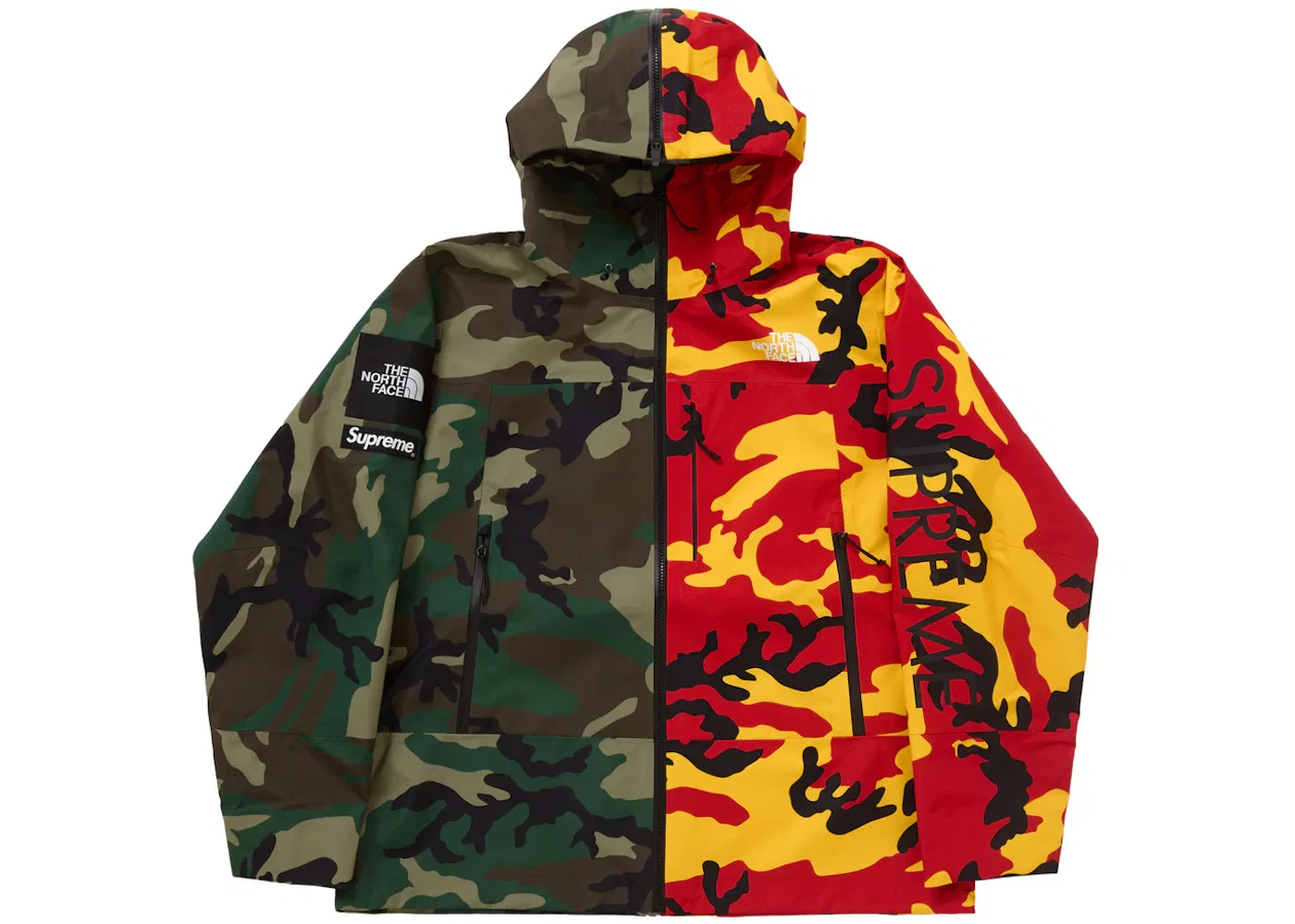 Мужская куртка с принтом Split Taped Seam Shell Jacket Supreme, Camo