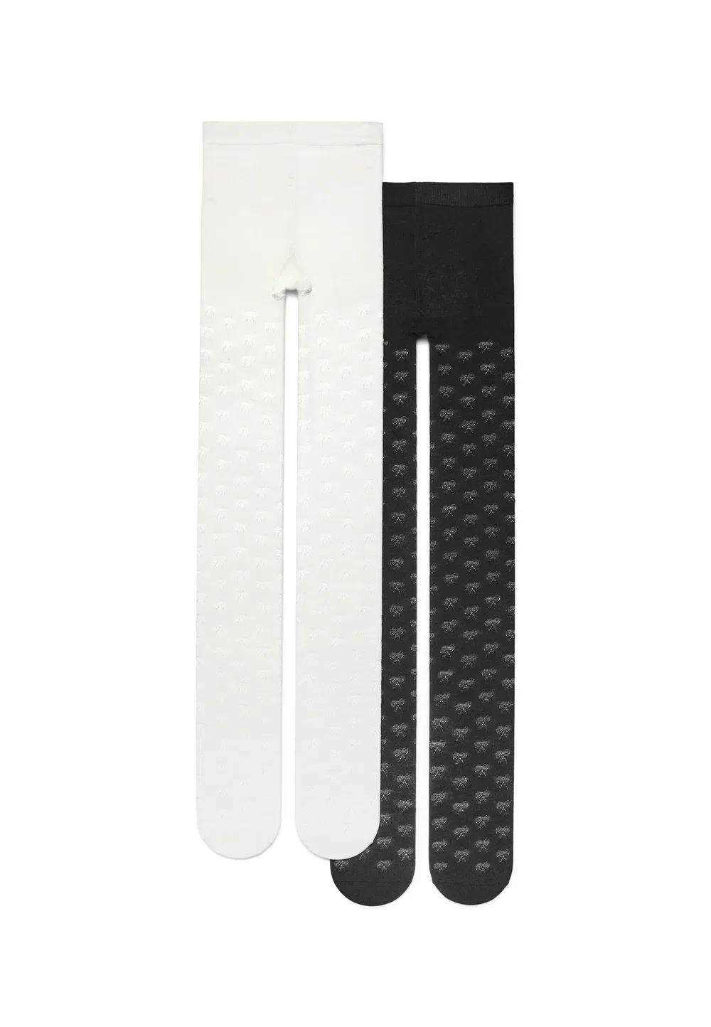 Набор 2 - колготки Terranova, 1Xblack, 1Xwhite