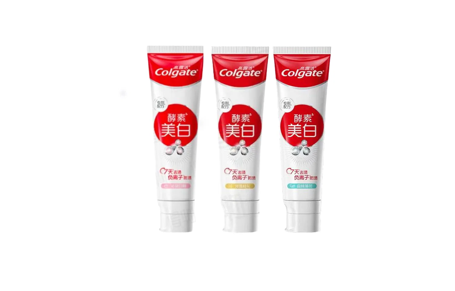 Зубная паста Colgate Fresh Bright, набор 3×120 г, Mint, White Peach, Osmanthus