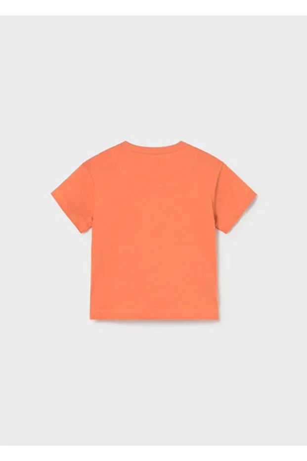 Детская футболка для девочек с коротким рукавом Mayoral, Orange — фото 2