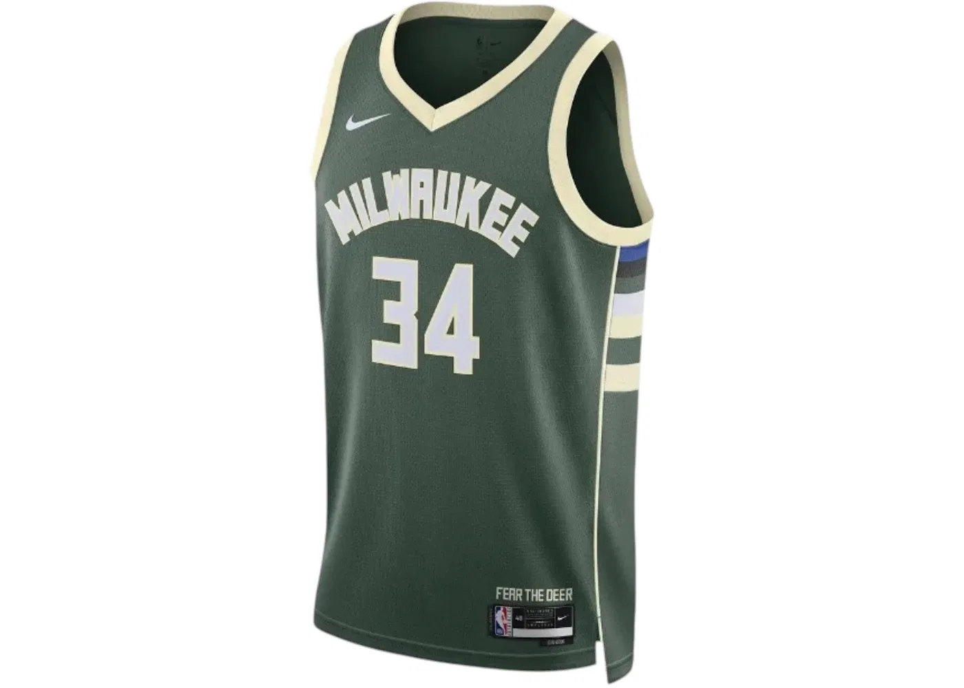Мужская джерси Nike NBA Antetokounmpo Milwaukee Bucks Dri-FIT Icon Edition 22/23, Fir