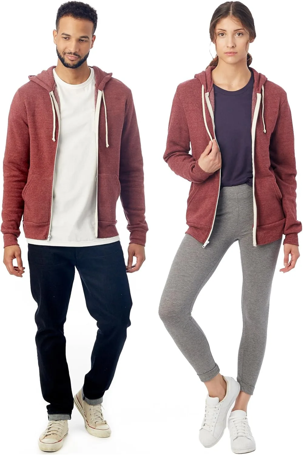 

Альтернативный унисекс худи Rocky Eco-Fleece Zip Alternative