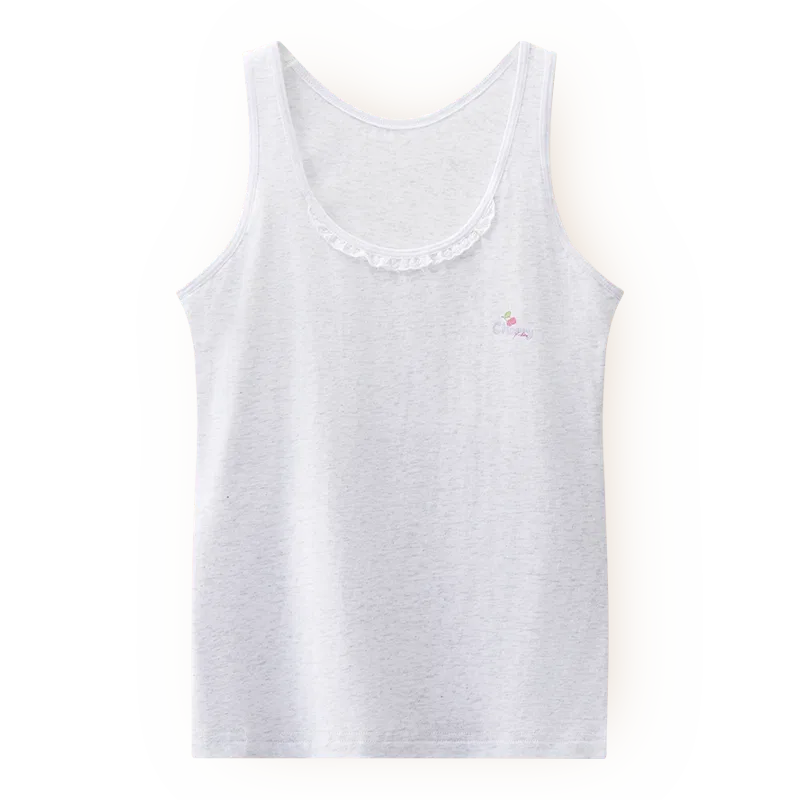 Детское белье для девочек без косточек с чашками Red bean, Gray