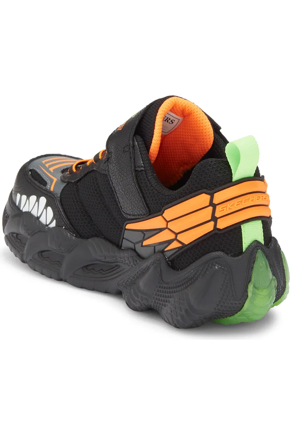Кроссовки детские со светящейся подошвой Skech-O-Saurus Lights 3.0 SKECHERS, Black Multi — фото 2