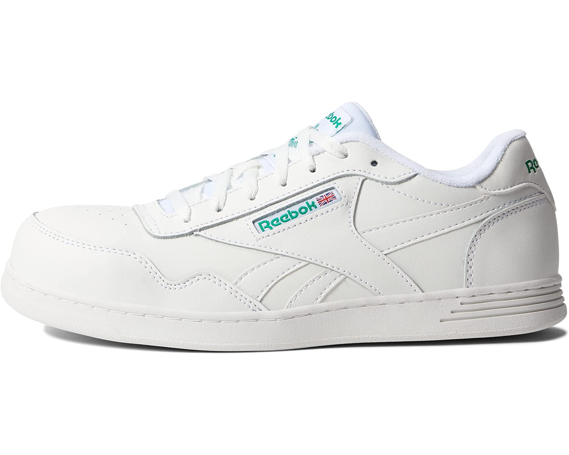 Мужские кроссовки Reebok Club Memt Work EH Comp Toe, бело-зеленый - фото