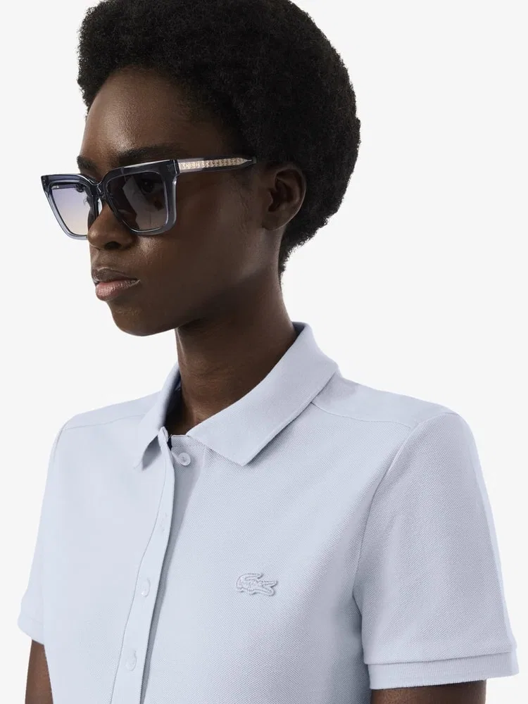 Платье-поло Lacoste Slim Fit, Lavender — фото 2