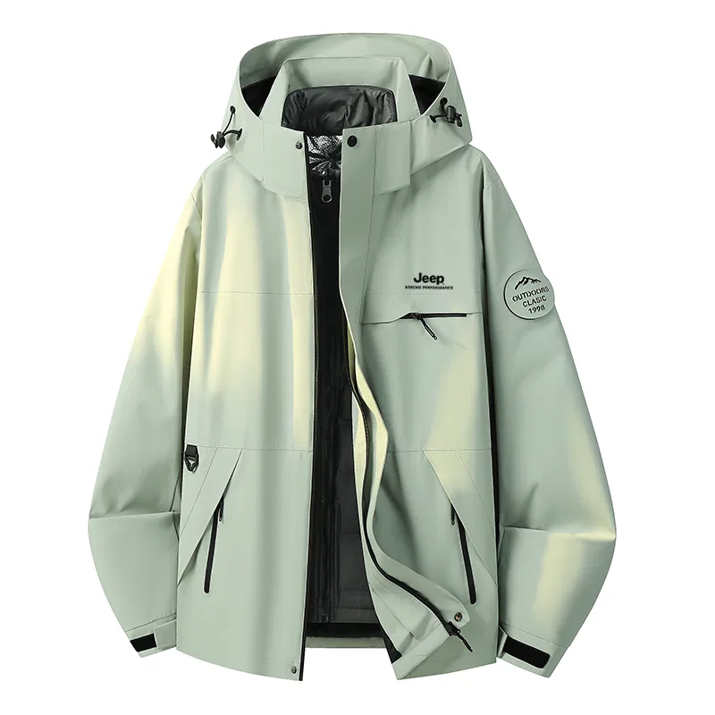 Детский худи с капюшоном и отстегивающейся подкладкой Jeep, Light Mist Green