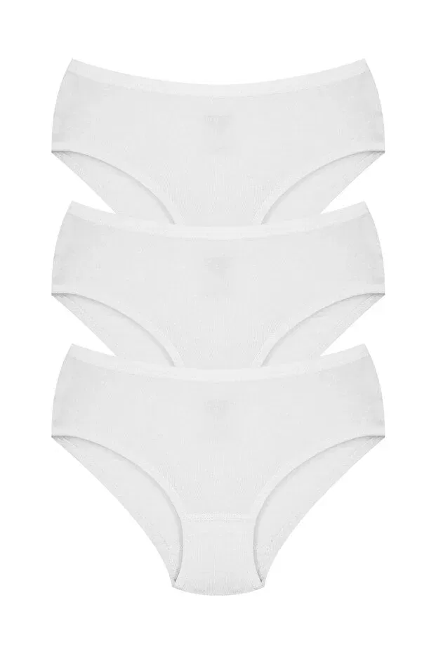 Детские трусы для девочек 3-пак Öts, White