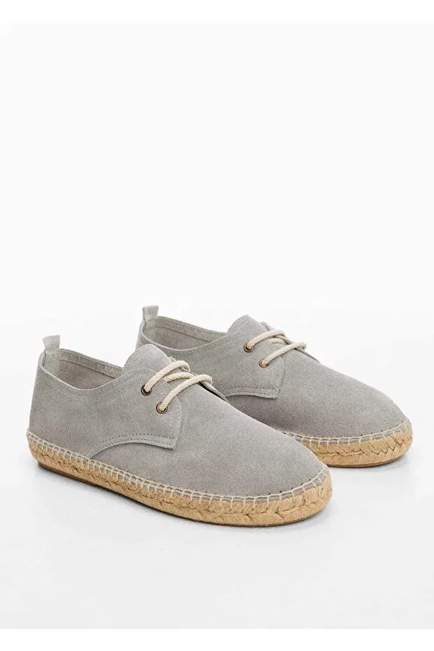 Детские эспадрильи для мальчиков на шнуровке Mango Kids, Sky Blue