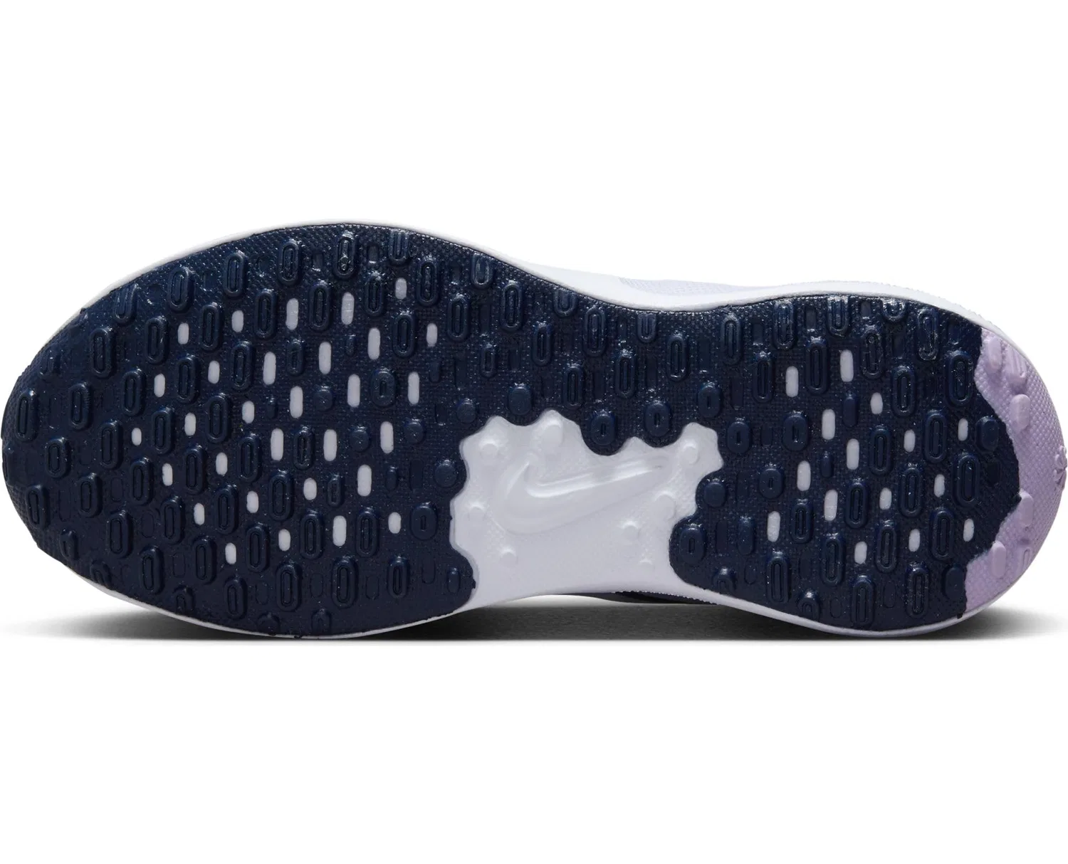 Детские кроссовки с мягкой подошвой NIKE FB7690-004, Football Grey Midnight Navy Lilac Bloom — фото 3