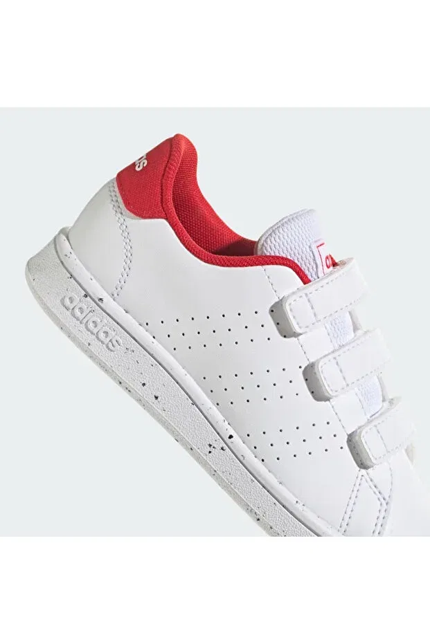 Детские спортивные кроссовки для девочек с липучкой Advantage cf c kids Adidas, White