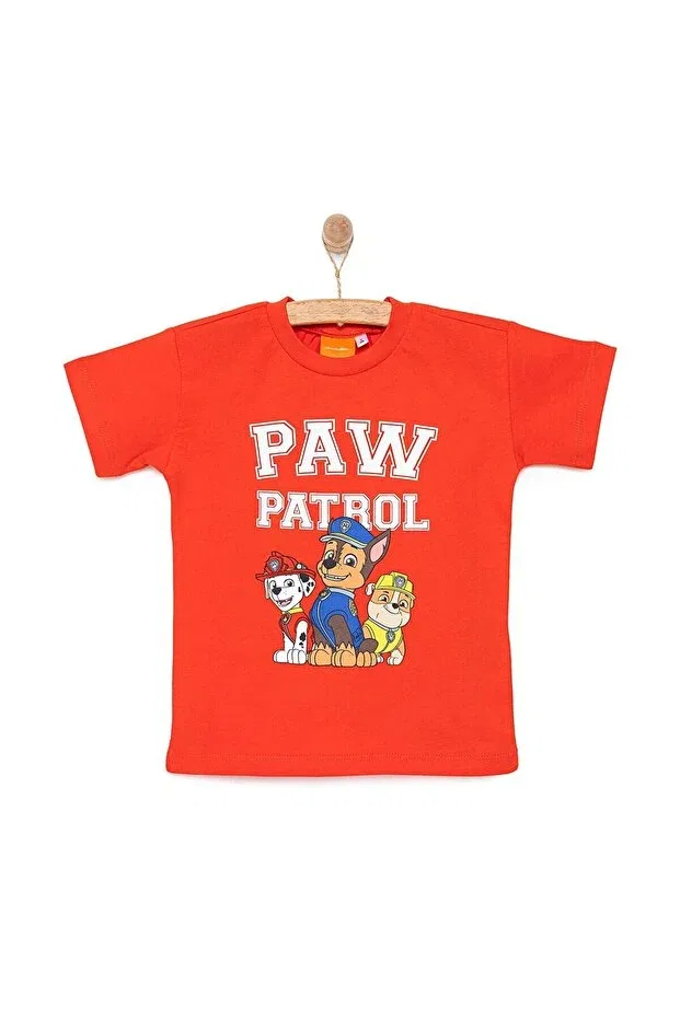 Детская футболка для мальчиков с коротким рукавом Paw patrol Nickelodeon, Red