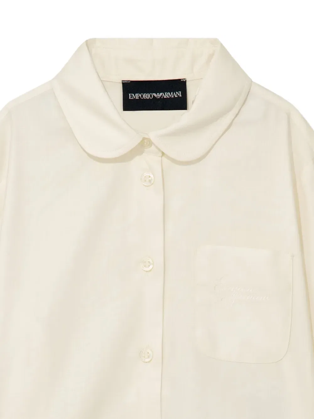 Рубашка с длинным рукавом Emporio Armani Kids, белый — фото 3