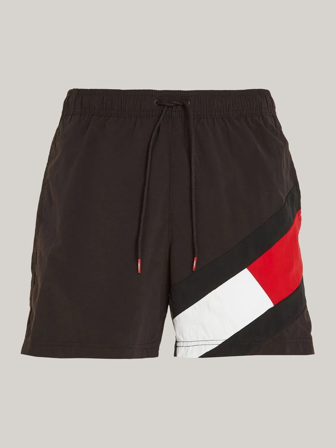 Шорты средней длины на завязках Tommy Hilfiger, черный — фото 3