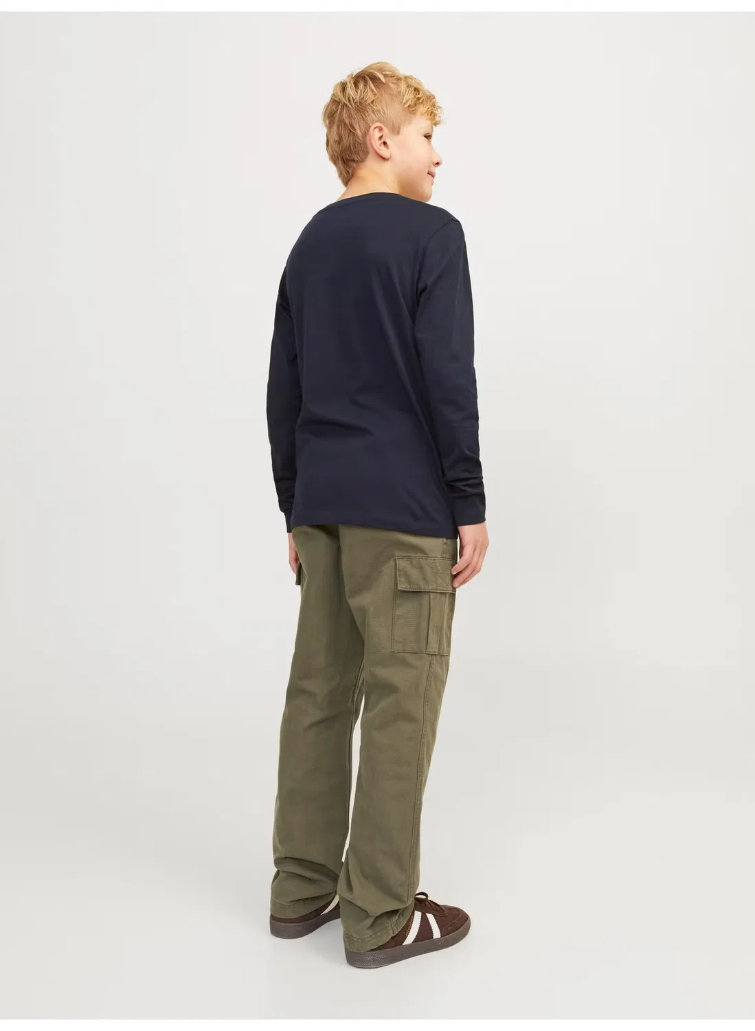 Штаны карго для мальчиков Jack & Jones, оливковый — фото 4