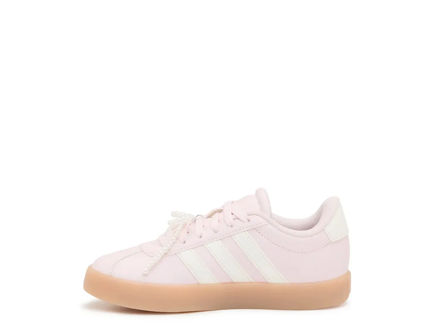 Кроссовки VL Court 3.0 для девочек, adidas, светло-розовый — фото 3