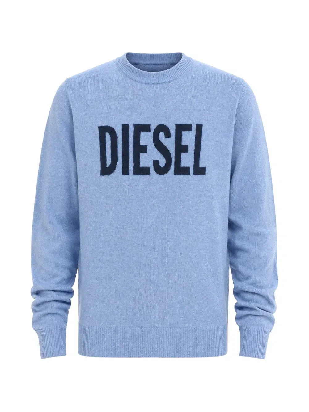 Жаккардовый свитер с логотипом Diesel, синий