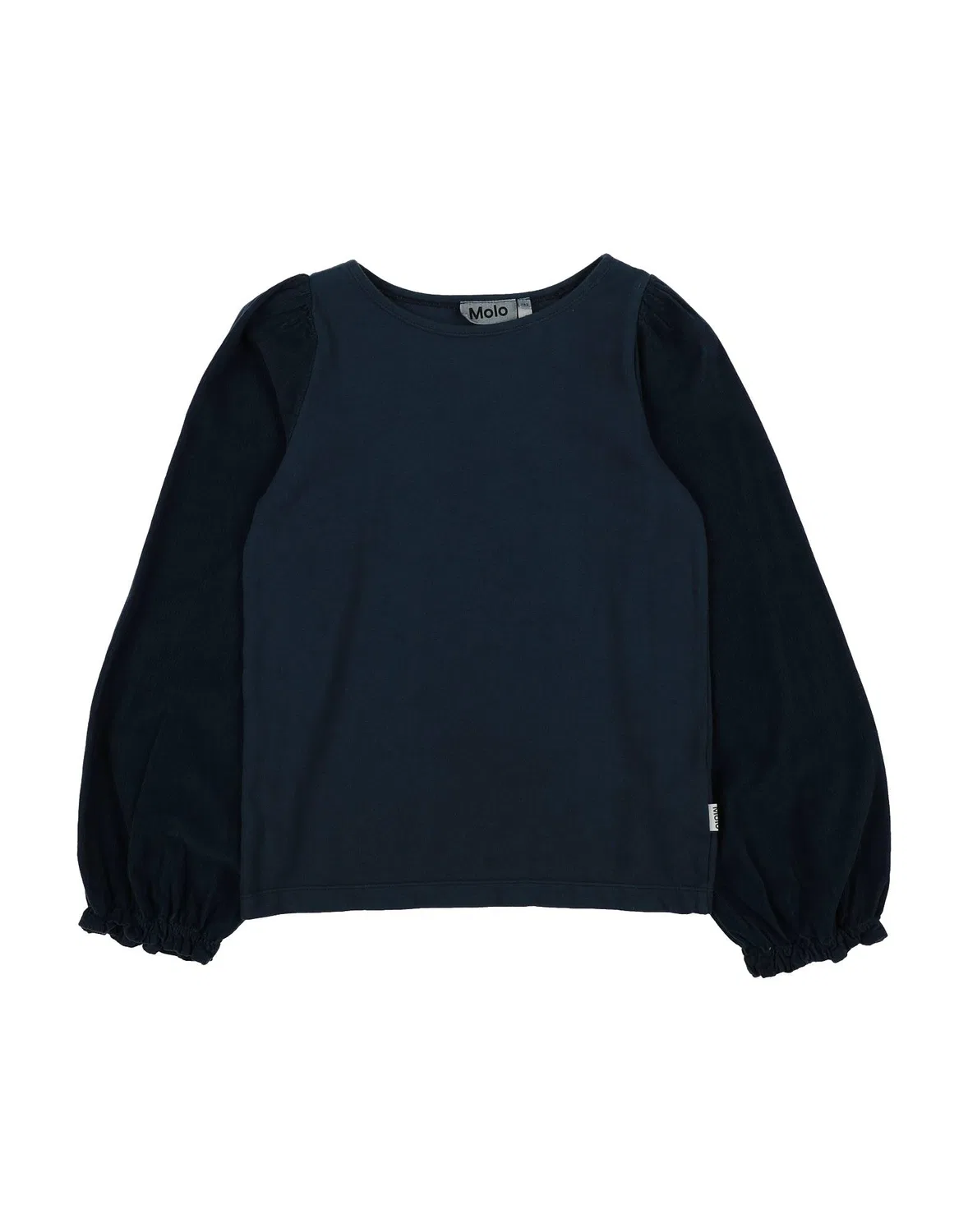Детский свитшот для девочек с круглым вырезом Molo, Deep Teal