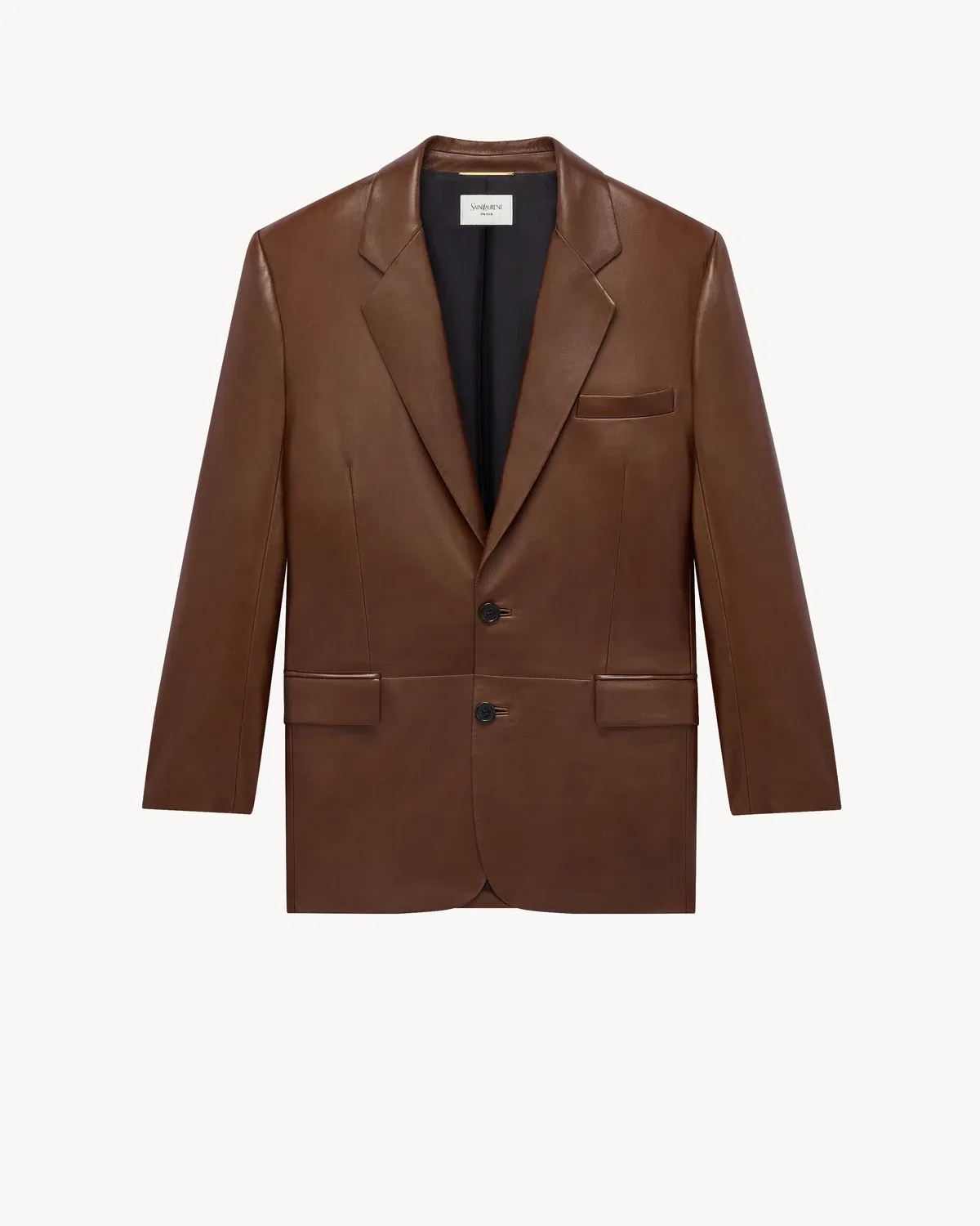 Куртка из овчины SAINT LAURENT, коричневый