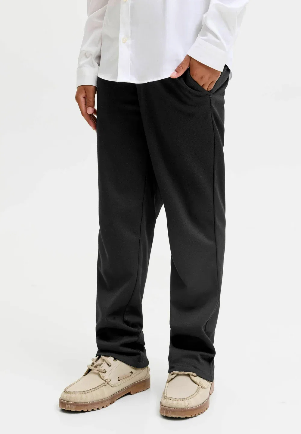Брюки чинос, брюки чинос для мальчиков - чиносы Jack & Jones Junior, Black — фото 2