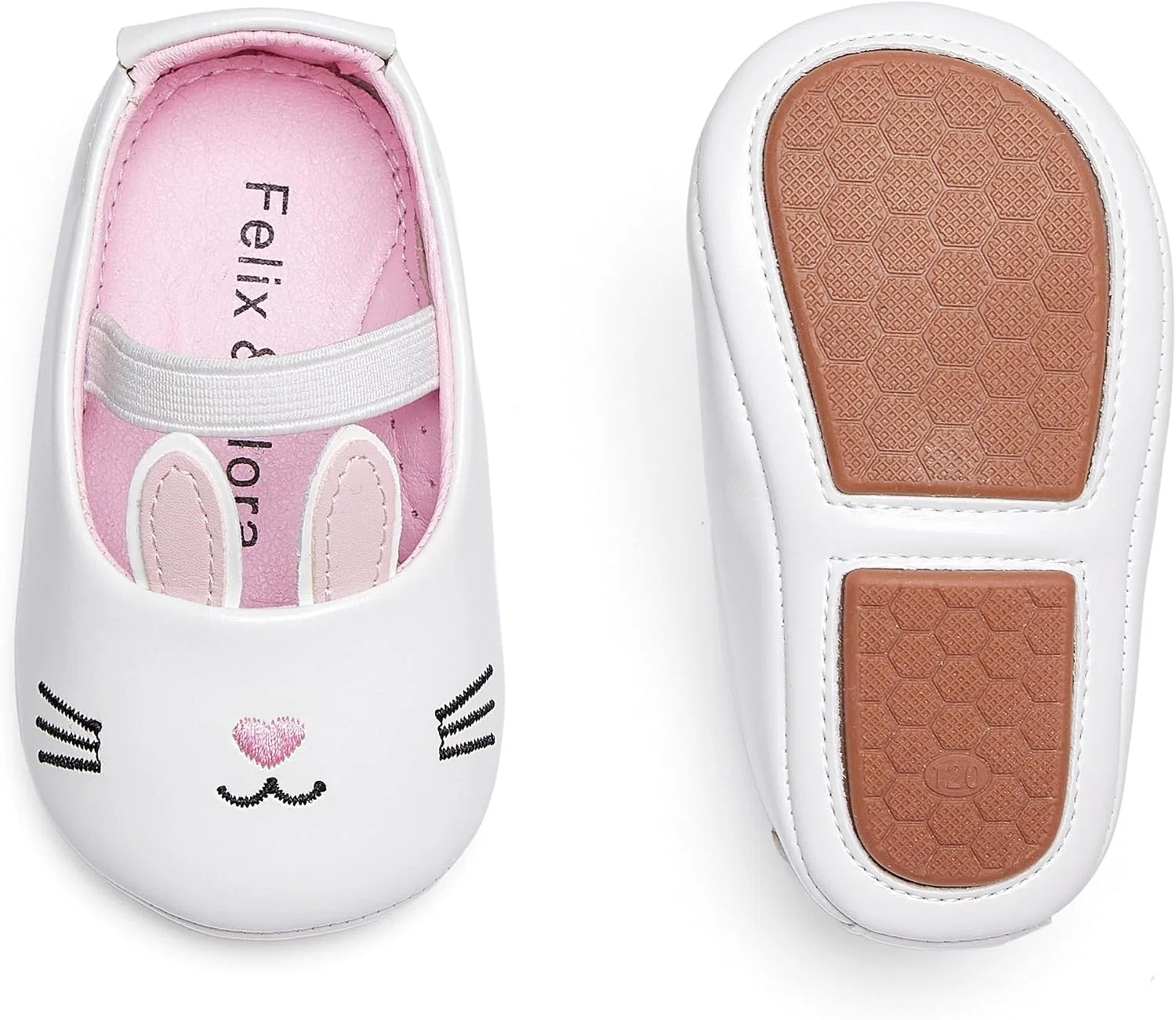 Детские балетки для девочек с мягкой подошвой Felix & Flora, Pink
