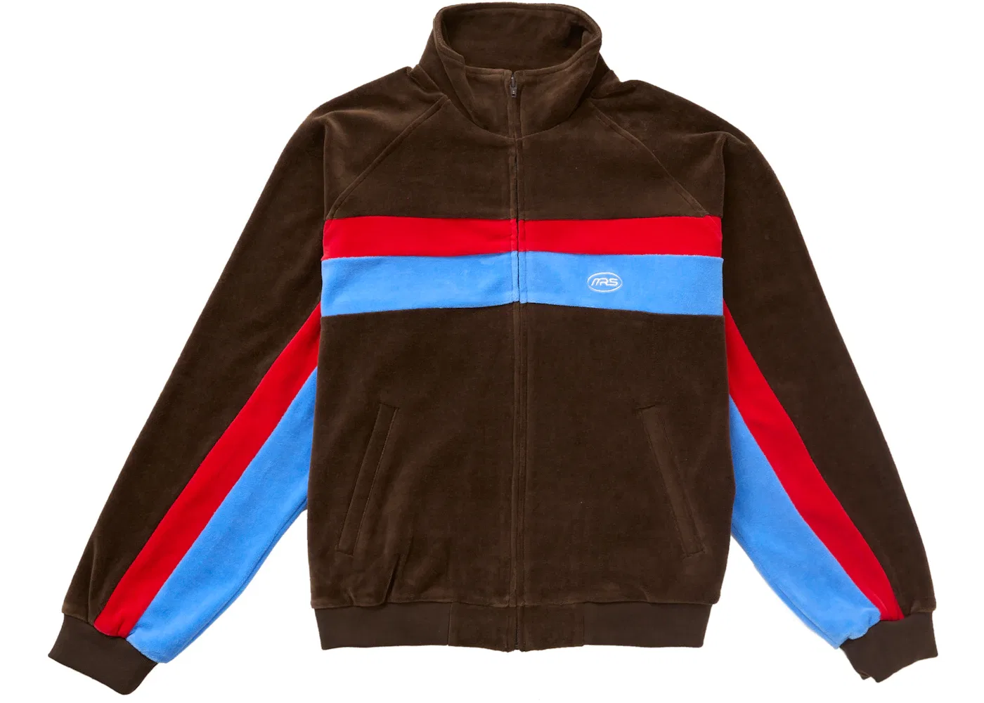 Мужская куртка из велюра Supreme Martine Rose Velour Track Jacket, Brown — фото 2