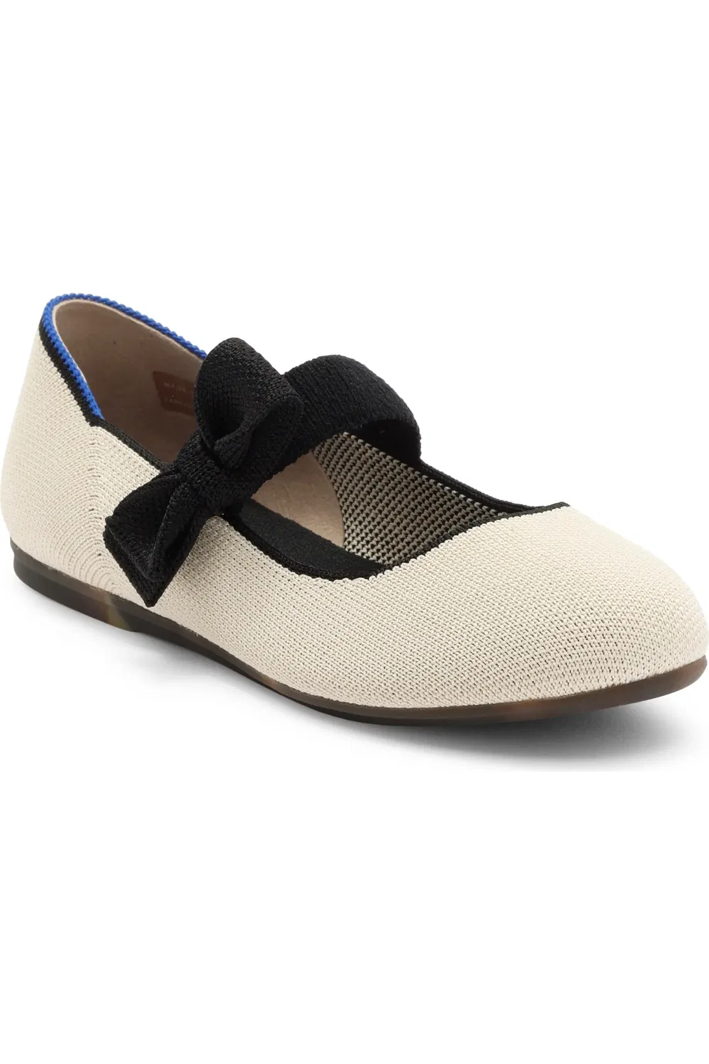 Детские туфли Мэри Джейн с бантом The Tux Bow Rothy's, Ivory