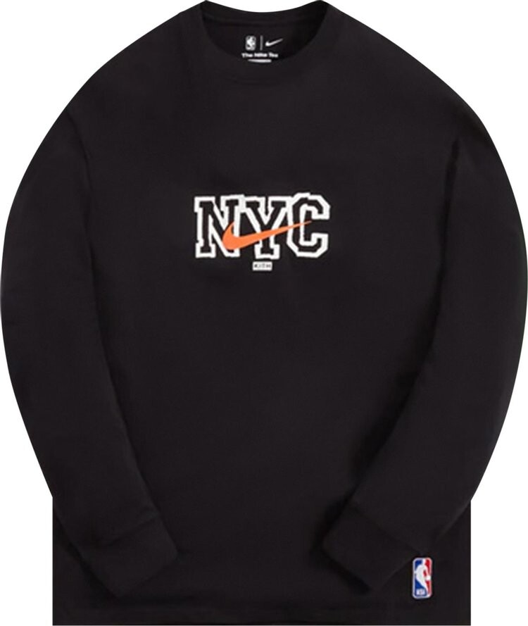 

Лонгслив Kith & Nike For New York Knicks Long-Sleeve Tee 'Black', черный