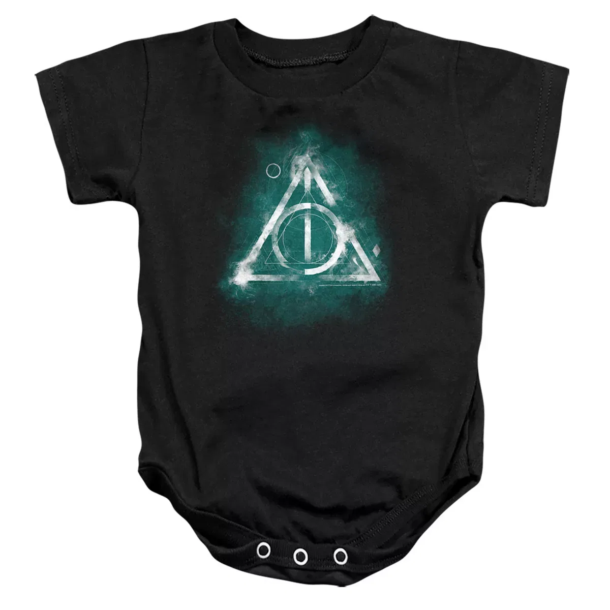 Детское боди с коротким рукавом Harry Potter Geometric Deathly Hallows Infant Bodysuit Harry Potter, Black