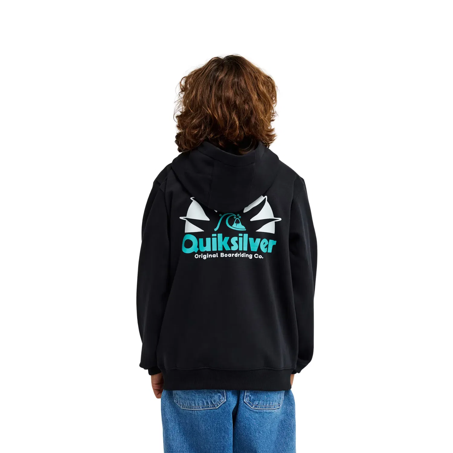 Детская худи с капюшоном из переработанного хлопка Quiksilver, Negro — фото 2